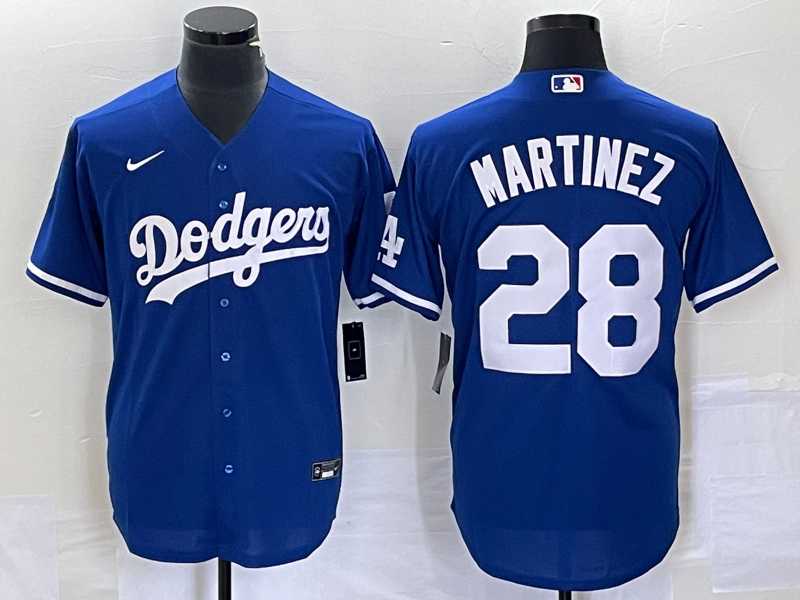 Men%27s Los Angeles Dodgers #28 JD Martinez Blue Stitched Cool Base Nike Jersey->los angeles dodgers->MLB Jersey
